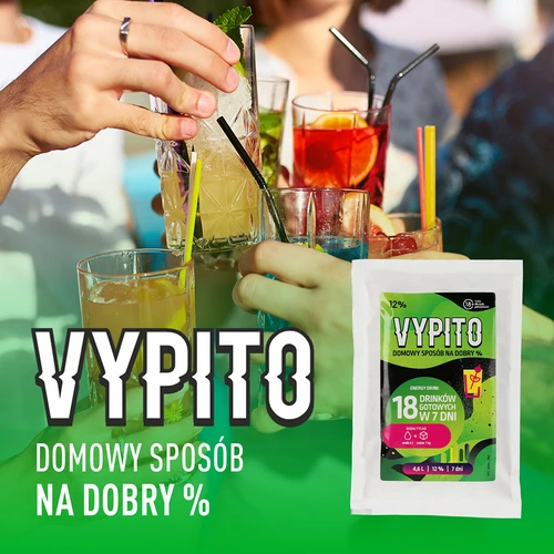 VYPITO 12%, zakje voor 18 drankjes - Energiedrank, 126 g - 6