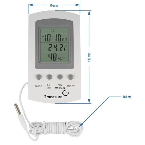 Weerstation – elektronisch, sonde, wit - 7