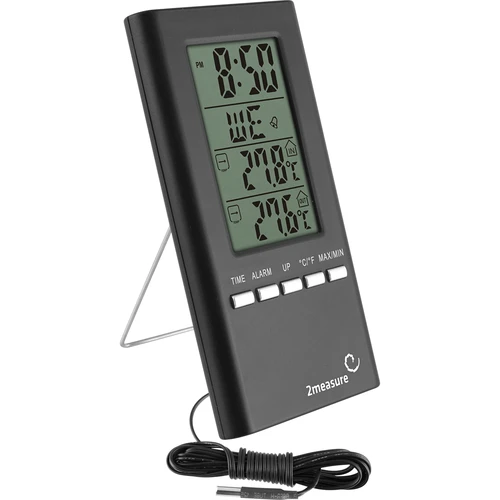 Weerstation – elektronisch, sonde, zwart