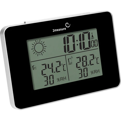 Weerstation RCC – elektronisch, draadloos, verlichte sensor, zwart - 3