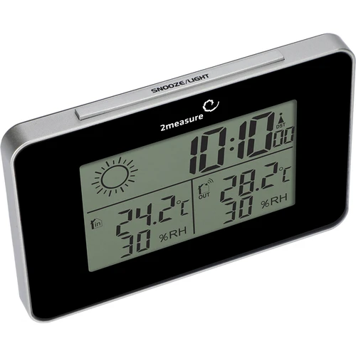 Weerstation RCC – elektronisch, draadloos, verlichte sensor, zwart - 4