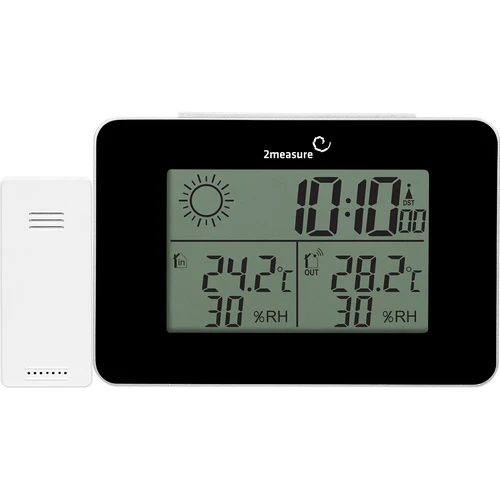 Weerstation RCC – elektronisch, draadloos, verlichte sensor, zwart - 6