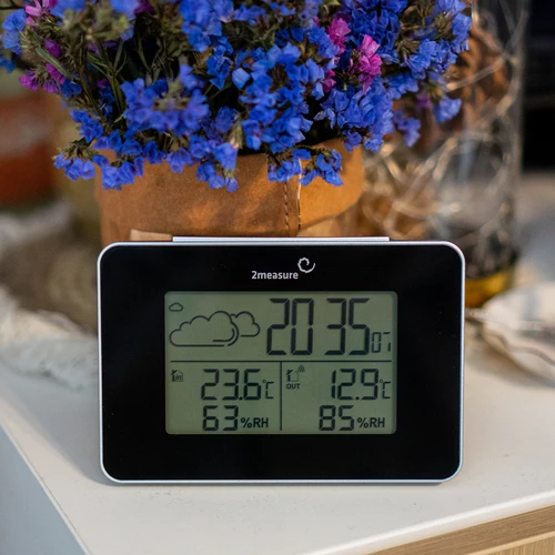 Weerstation RCC – elektronisch, draadloos, verlichte sensor, zwart - 13