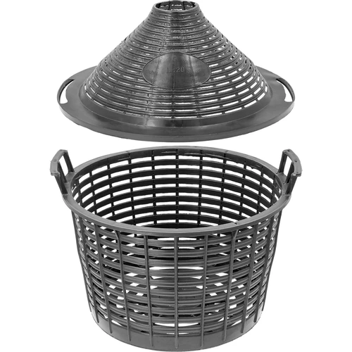 Wijnballon 20 L in plastic mand - 6