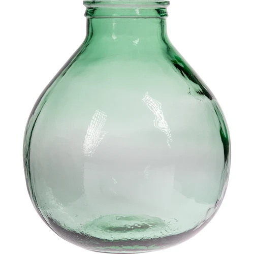 Wijnballon 20 L met brede hals in plastic mand - 2