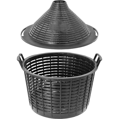 Wijnballon 25 L in plastic mand - 5