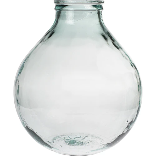 Wijnballon 25 L met brede hals in plastic mand - 2