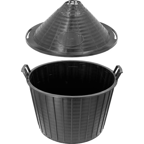 Wijnballon 54 L in plastic mand - 5