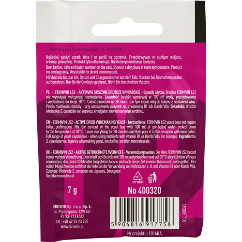 Wijngist Fermivin LS2, 7 g - 2