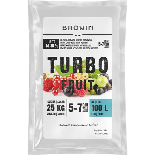 Wijngist Turbo Fruit 5-7 dagen 100 L