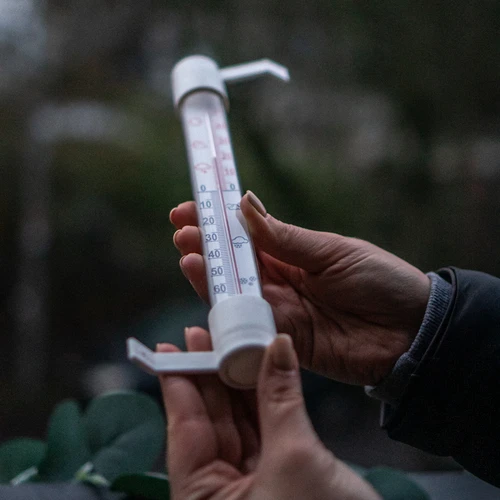 Wit buitenthermometer (-50°C tot +50°C) 18cm - 5