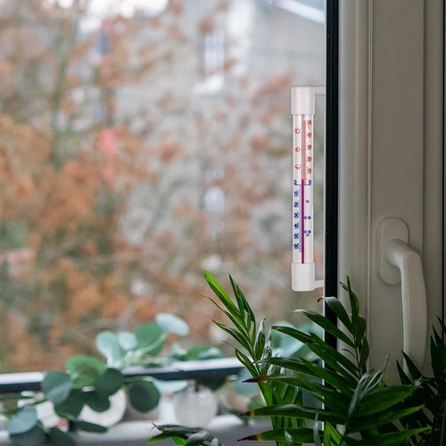 Wit buitenthermometer (-50°C tot +50°C) 18cm - 7