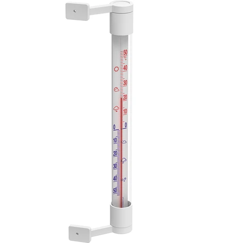 Witte buitenthermometer (-50°C tot +50°C) 22cm - 2