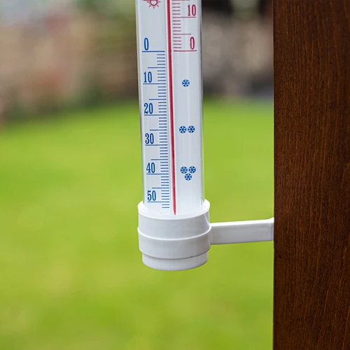 Witte buitenthermometer (-50°C tot +50°C) 27cm - 3