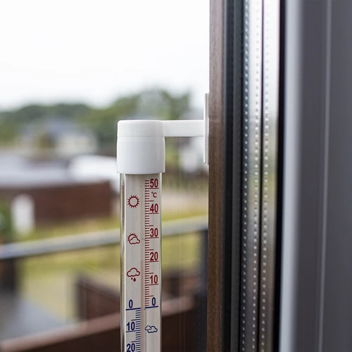Witte buitenthermometer (-60°C tot +50°C) 23cm - 3