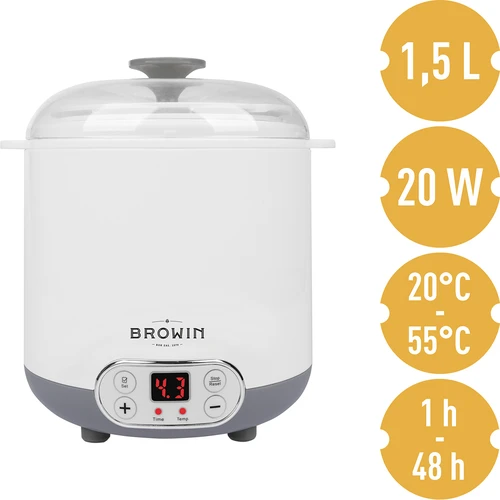 Yoghurt- en kaasbereider met thermostaat 1,5 L - 5