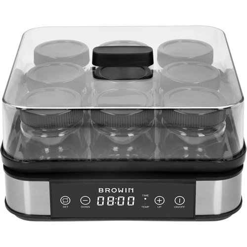 Yoghurtmaker met thermostaat, 9 potjes, 1,6 L - 2