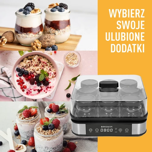 Yoghurtmaker met thermostaat, 9 potjes, 1,6 L - 14