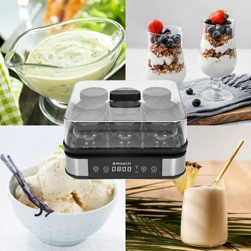 Yoghurtmaker met thermostaat, 9 potjes, 1,6 L - 16