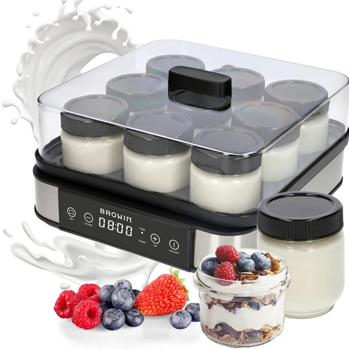 Yoghurtmaker met thermostaat, 9 potjes, 1,6 L - 7
