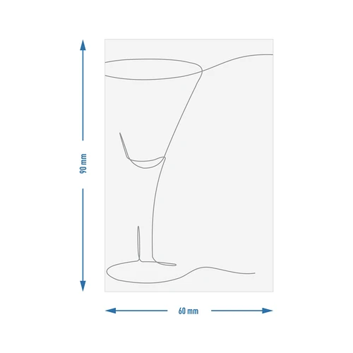Zelfklevende etiketten 60 x 90 mm voor flessen, likeur, alcohol, wodka - 20 stuks - 3