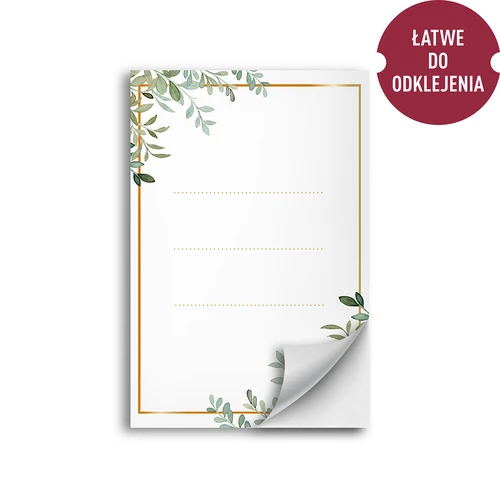 Zelfklevende etiketten 60 x 90 mm voor flessen, potten, cadeaus floristisch ontwerp - 20 stuks - 2