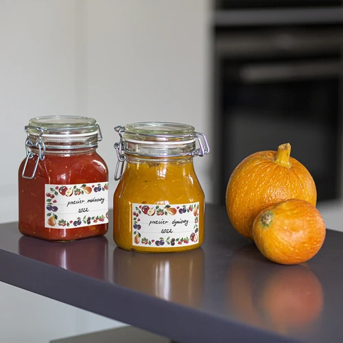 Zelfklevende labels ontwerp fruit 85/45 mm - 20 stuks. - 5