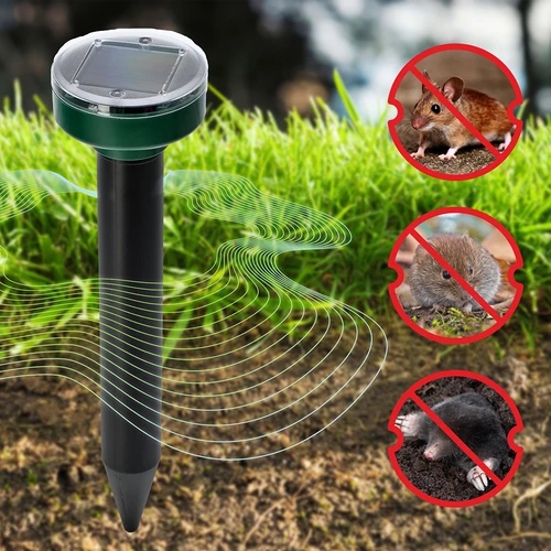 Solar mollenverjager – effectieve, veilige en diervriendelijke bescherming voor je tuin, set van 4 stuks - 12