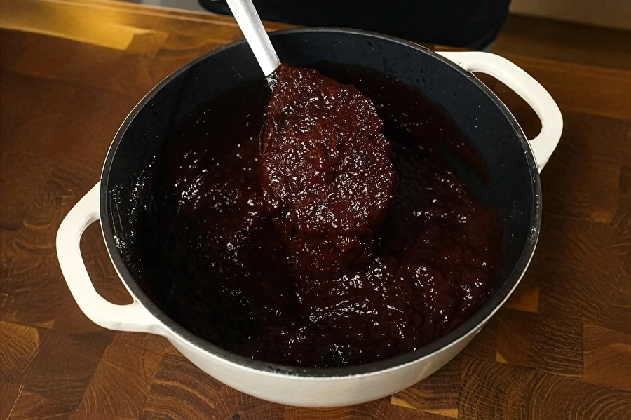 Pruimenjam met chocolade