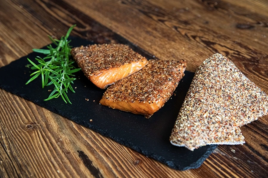 Warm gerookte zalm